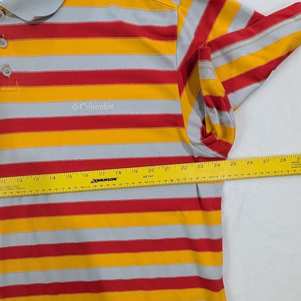Columbia Men’s XXL Omni-Shade Striped Performance Polo | Classic‎ Golf Style - Picture 2 of 6